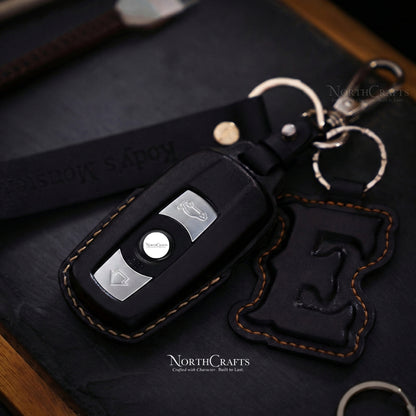 Leather Key Fob Cover for BMW X1, X2, X3, X5, X6 & 5 Series – Personalized Handmade – NorthCrafts | NorthCrafts
