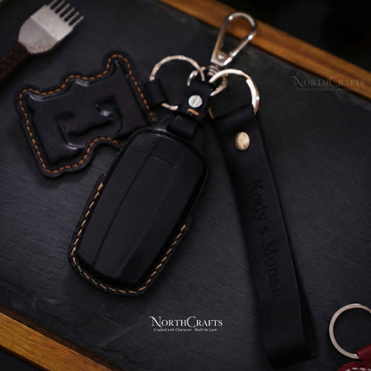 Leather Key Fob Cover for BMW X1, X2, X3, X5, X6 & 5 Series – Personalized Handmade – NorthCrafts | NorthCrafts