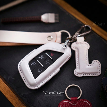 Leather Key Fob Cover for 2015–2019 CTS, SRX, XT5, ATS, STS & CT6 – Personalized Handmade – NorthCrafts | NorthCrafts