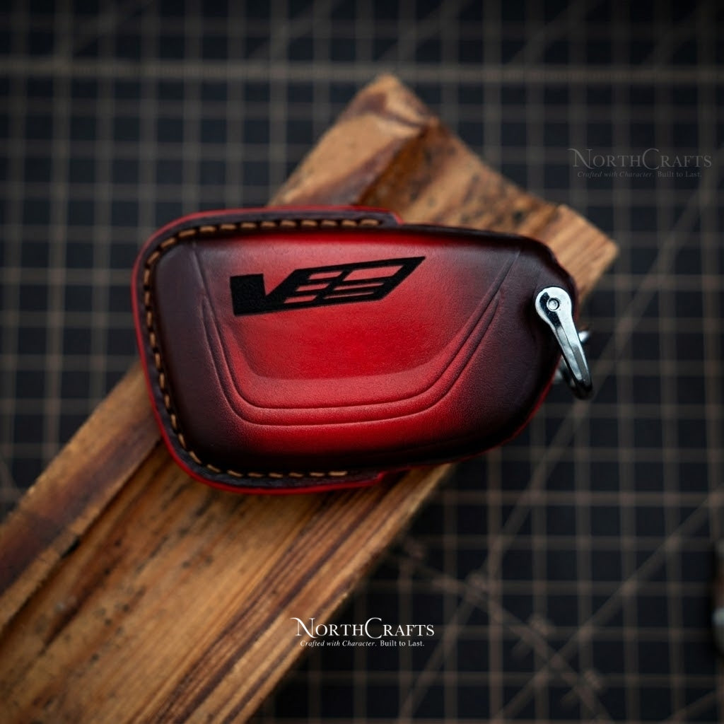 Leather Key Fob Cover for 2015–2019 CTS, SRX, XT5, ATS, STS & CT6 – Personalized Handmade – NorthCrafts | NorthCrafts