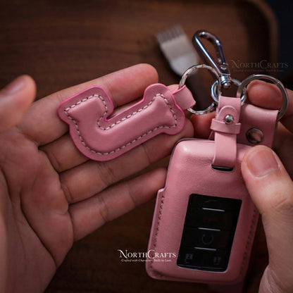 Leather Key Fob Cover for Cadillac Escalade DTS STS CTS SRX XTS ATS Premium | NorthCrafts