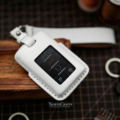 Leather Key Fob Cover for Cadillac XTS CTS DTS SRX ATS STS Escalade | NorthCrafts