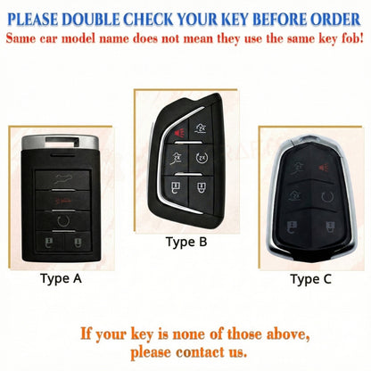 Leather Key Fob Cover for Cadillac XTS CTS DTS SRX ATS STS Escalade | NorthCrafts