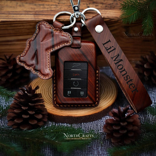 Leather Key Fob Cover for Chevrolet Corvette C7 Stingray & Captiva | NorthCrafts