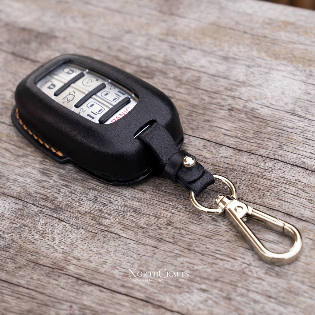 Leather Key Fob Cover for Chrysler Pacifica 300 Voyager | NorthCrafts