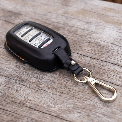 Leather Key Fob Cover for Chrysler Pacifica 300 Voyager | NorthCrafts