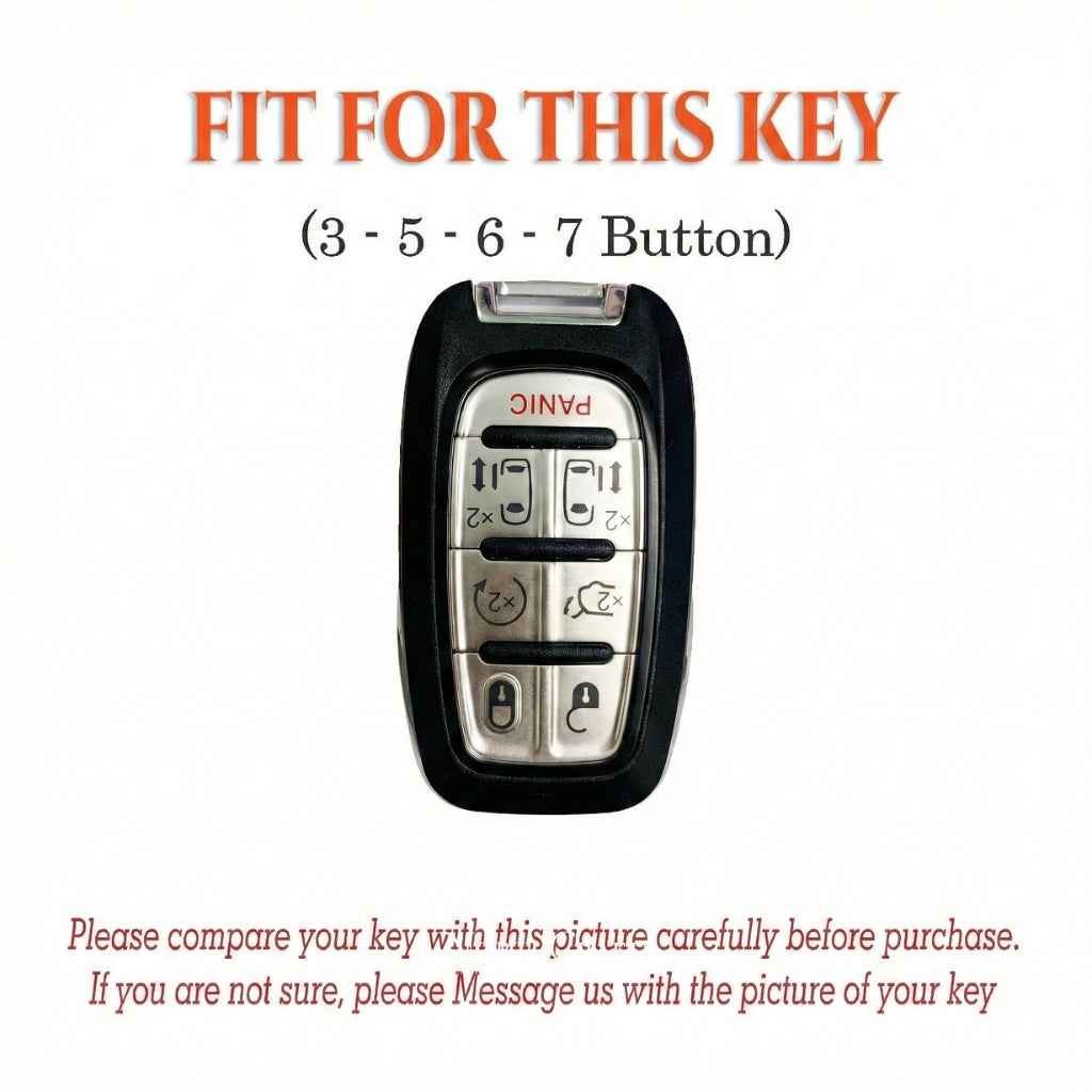 Leather Key Fob Cover for Chrysler Pacifica 300 Voyager | NorthCrafts