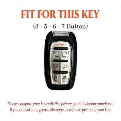 Leather Key Fob Cover for Chrysler Pacifica 300 Voyager | NorthCrafts
