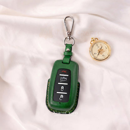 Leather Key Fob Cover for Dodge Ram 1500 2500 3500 4500 5500 TRX 2019-2021 4/5/6-Button | NorthCrafts