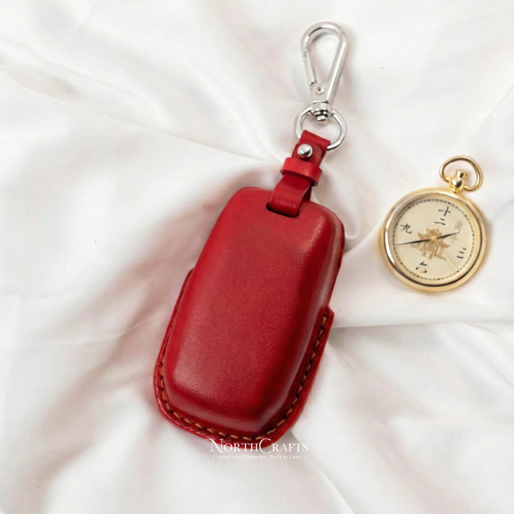 Leather Key Fob Cover for Dodge Ram 1500 2500 3500 4500 5500 TRX 2019-2021 4/5/6-Button | NorthCrafts