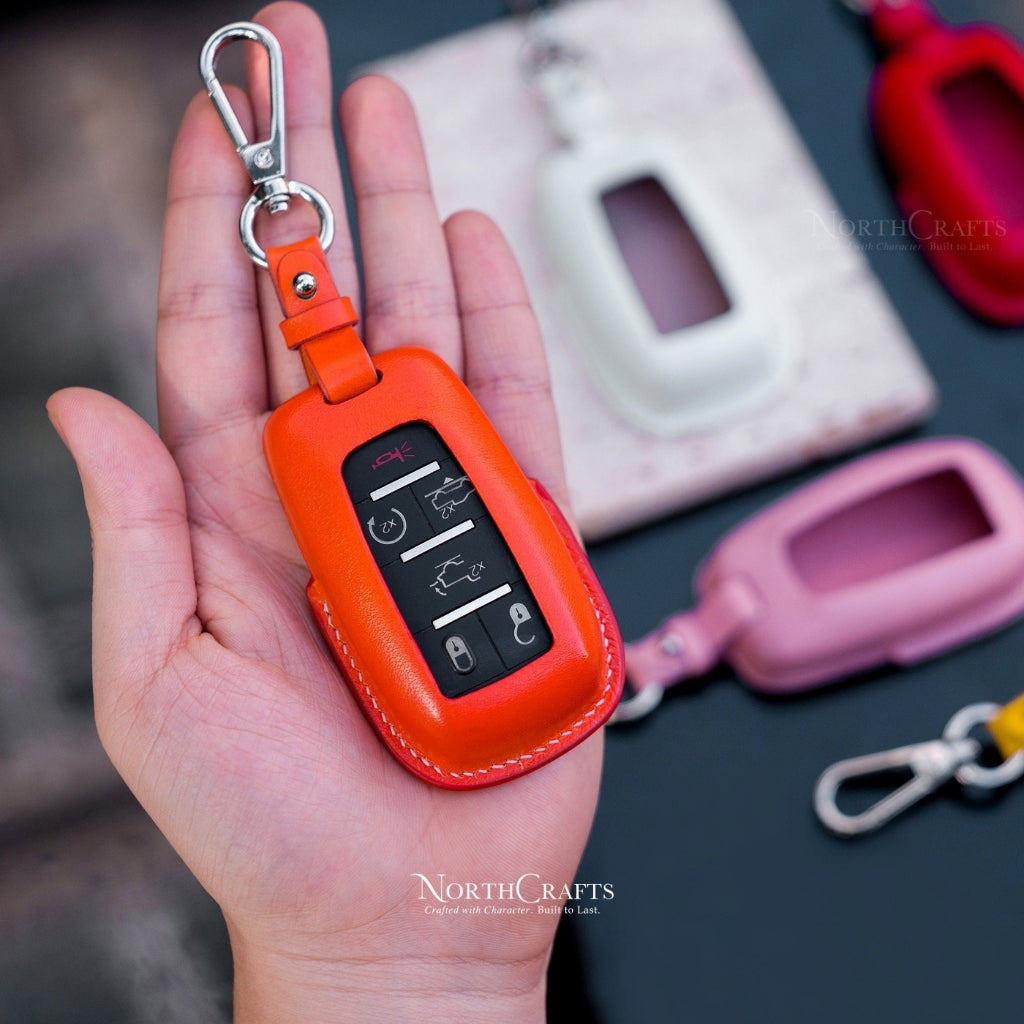 Leather Key Fob Cover for Dodge Ram 1500 TRX 2500 3500 4500 5500 | NorthCrafts