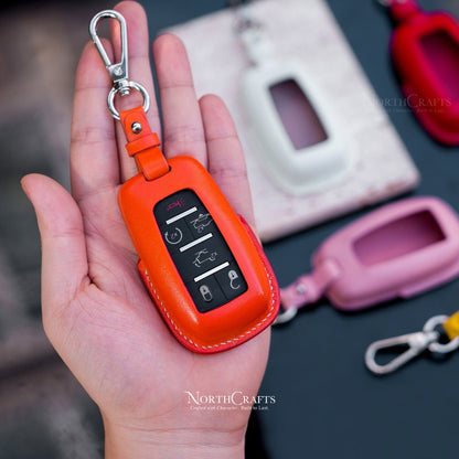 Leather Key Fob Cover for Dodge Ram 1500 TRX 2500 3500 4500 5500 | NorthCrafts