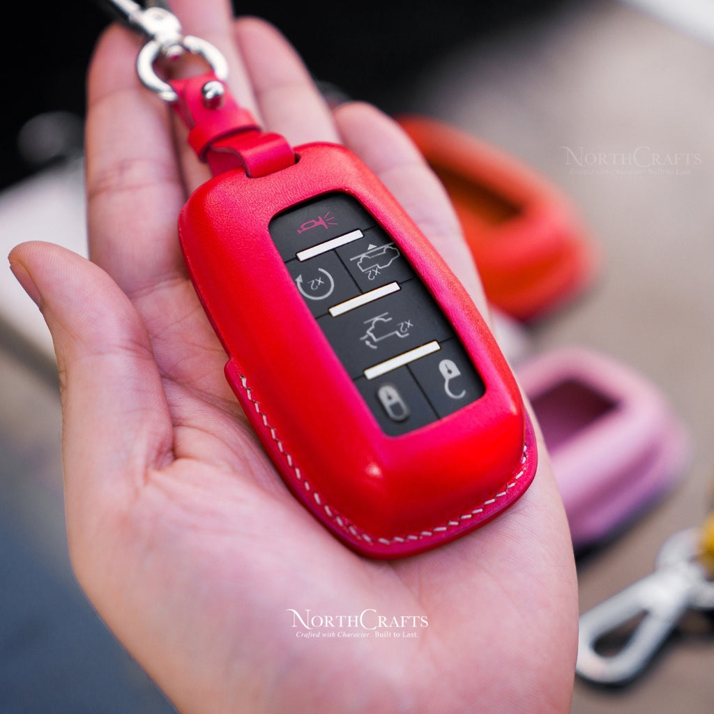 Leather Key Fob Cover for Dodge Ram 1500 TRX 2500 3500 4500 5500 | NorthCrafts
