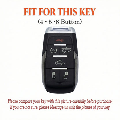 Leather Key Fob Cover for Dodge Ram 1500 TRX 2500 3500 4500 5500 | NorthCrafts