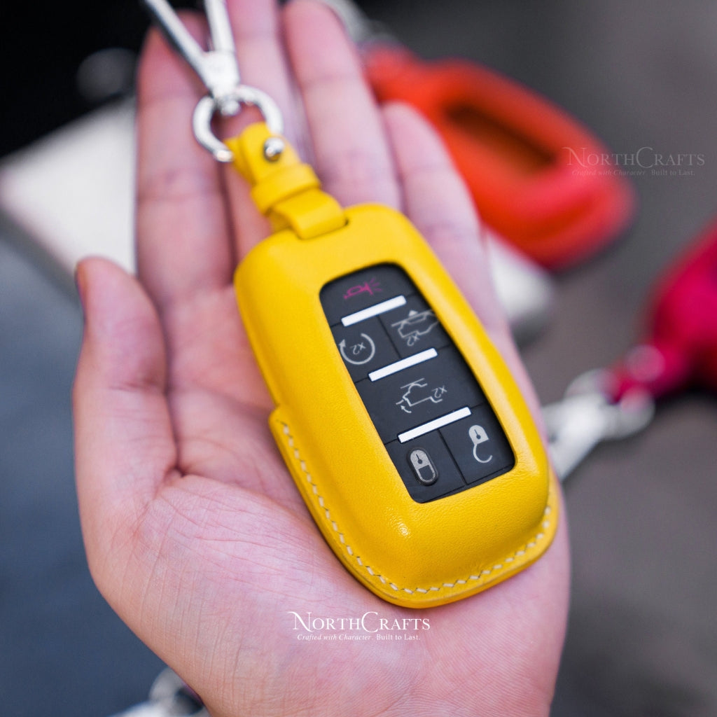 Leather Key Fob Cover for Dodge Ram 1500 TRX 2500 3500 4500 5500 | NorthCrafts
