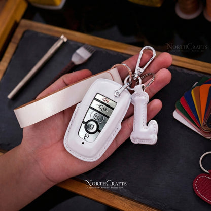 Leather Key Fob Cover for Ford Bronco Explorer Escape Expedition Edge Raptor F-150 F-250 F-350 Fusion Mustang | NorthCrafts