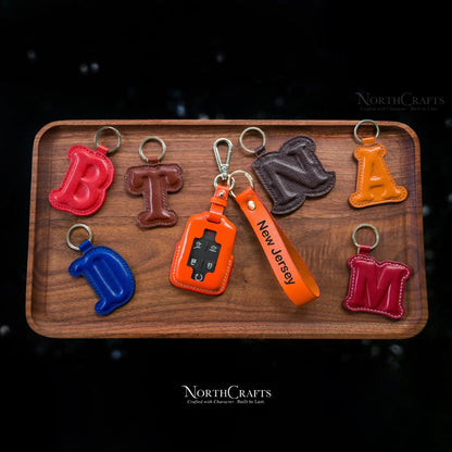 Leather Key Fob Cover for GMC Yukon Sierra & Chevrolet Tahoe Suburban Silverado | NorthCrafts