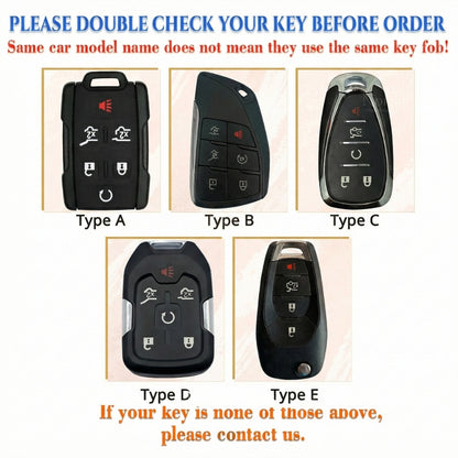 Leather Key Fob Cover for Yukon, Sierra, Canyon, Tahoe, Suburban, Silverado & Colorado – Personalized Handmade – NorthCrafts | NorthCrafts