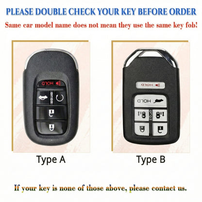 Leather Key Fob Cover for Honda Civic Accord CR-V HR-V | NorthCrafts