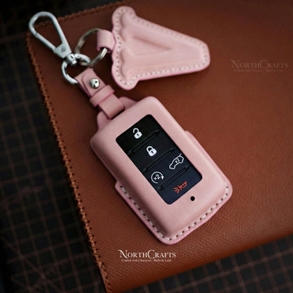 Leather Key Fob Cover for Jeep Wrangler JL JLU Rubicon 2018-2021 Edition | NorthCrafts