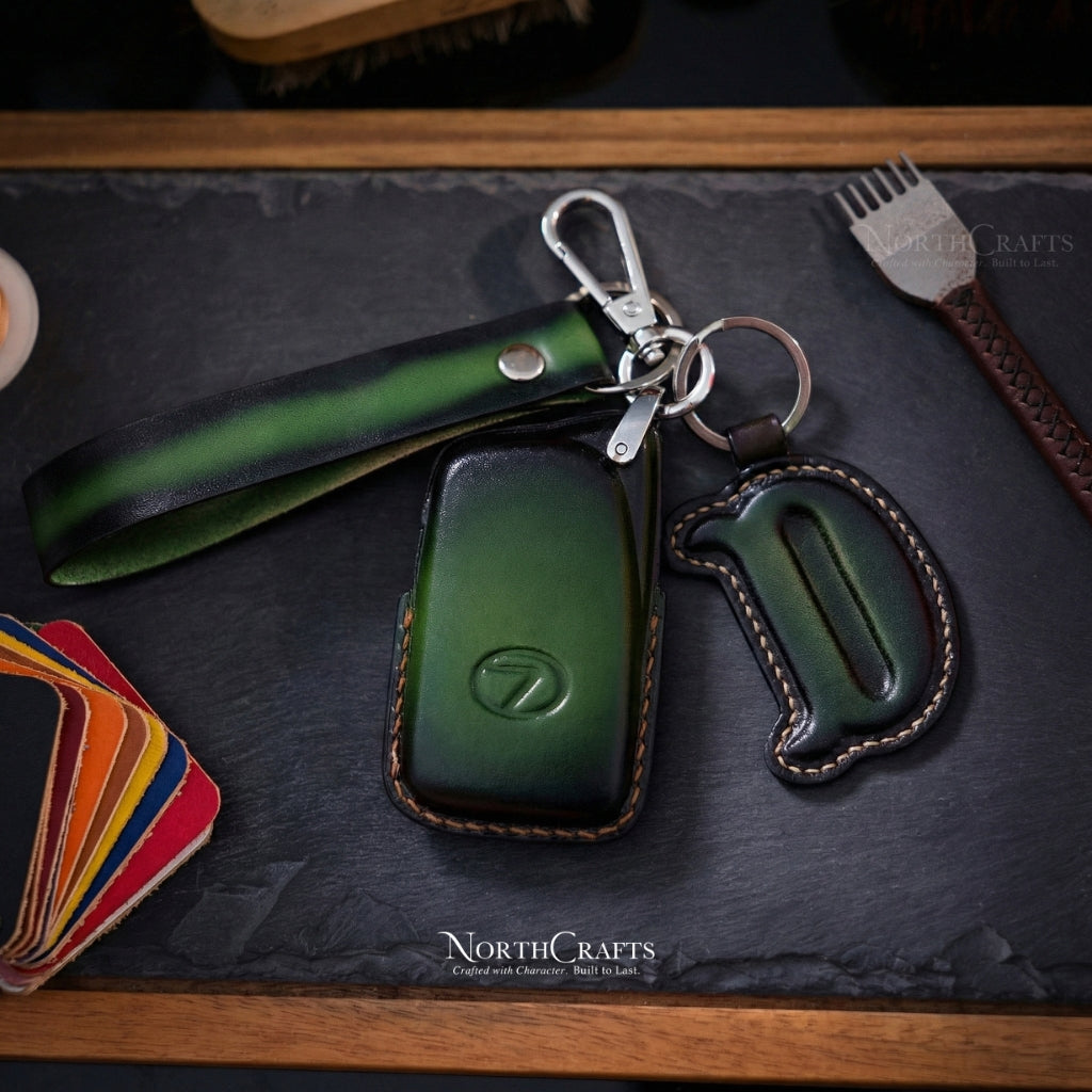 Leather Key Fob Cover for Lexus NX200, NX200t, NX300, NX300h & LX570 – Personalized Handmade – NorthCrafts | NorthCrafts