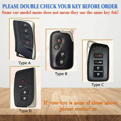 Leather Key Fob Cover for Lexus ES350, ES300h, LC500, LC500h, LS500, LS500h, UX200, UX250h & GX460 – Personalized Handmade – NorthCrafts | NorthCrafts