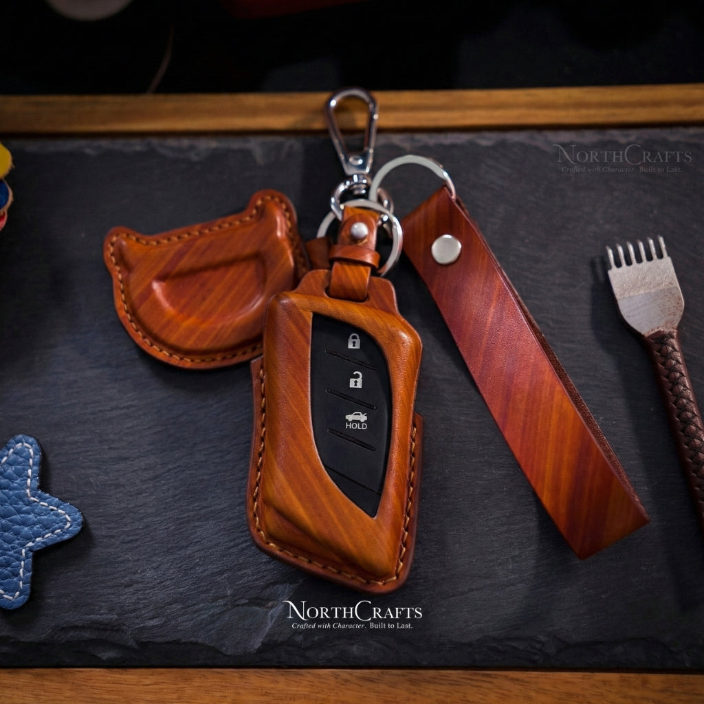 Leather Key Fob Cover for Lexus ES350, ES300h, LC500, LC500h, LS500, LS500h, UX200, UX250h & GX460 – Personalized Handmade – NorthCrafts | NorthCrafts
