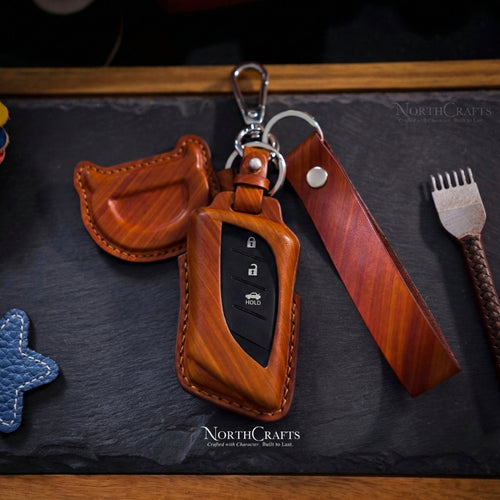 Leather Key Fob Cover for Lexus ES350, ES300h, LC500, LC500h, LS500, LS500h, UX200, UX250h & GX460 – Personalized Handmade – NorthCrafts | NorthCrafts
