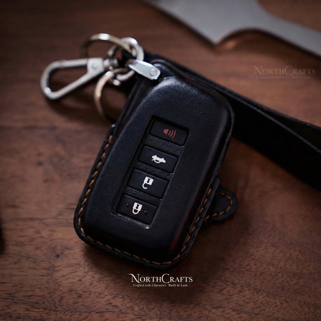 Leather Key Fob Cover for Lexus NX200, NX200t, NX300, NX300h & LX570 – Personalized Handmade – NorthCrafts | NorthCrafts