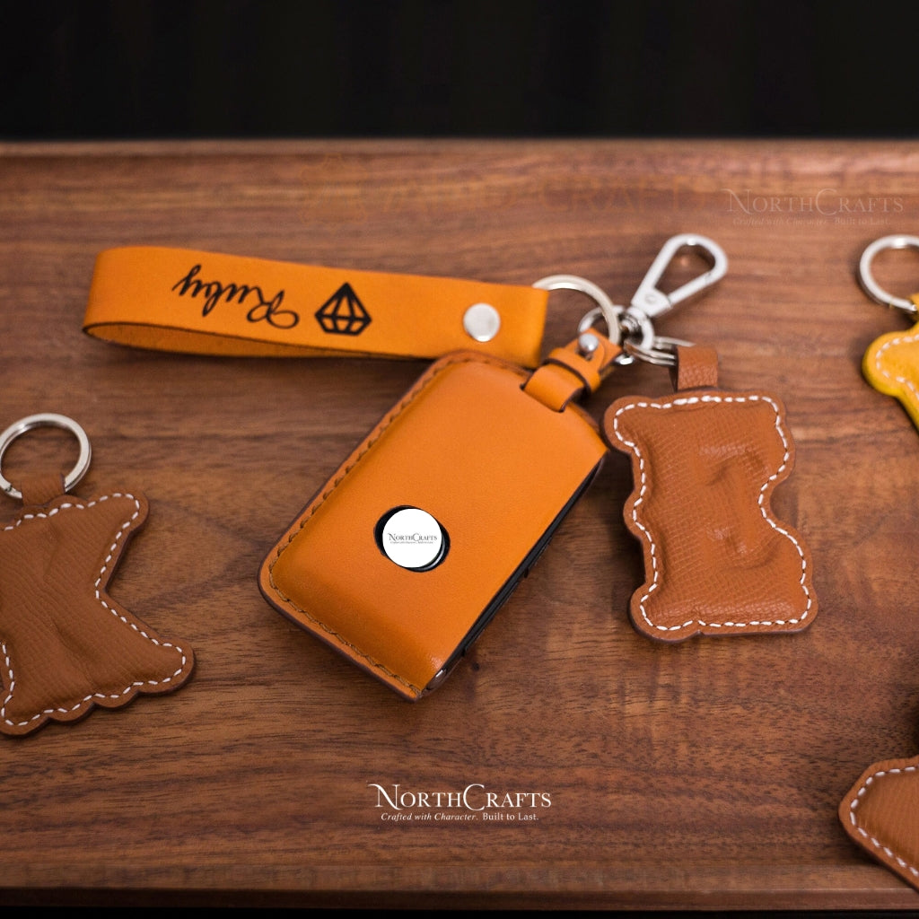 Leather Key Fob Cover for Mazda 3 & Mazda 3 Hatchback (2019–2022), Mazda 6, CX-5, CX-30 & CX-9 (2020–2022) – Personalized Handmade – NorthCrafts | NorthCrafts