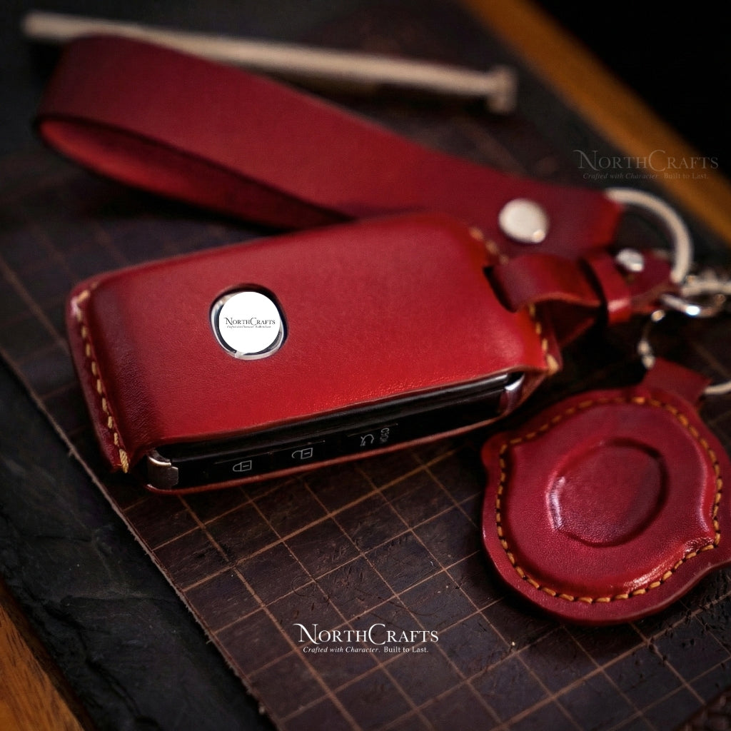 Leather Key Fob Cover for Mazda 3 & Mazda 3 Hatchback (2019–2022), Mazda 6, CX-5, CX-30 & CX-9 (2020–2022) – Personalized Handmade – NorthCrafts | NorthCrafts