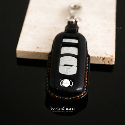 Leather Key Fob Cover for Mazda 3, Mazda 6, Mazda 8, Miata MX-5, CX-3, CX-5, CX-7 & CX-9 – Personalized Handmade – NorthCrafts | NorthCrafts