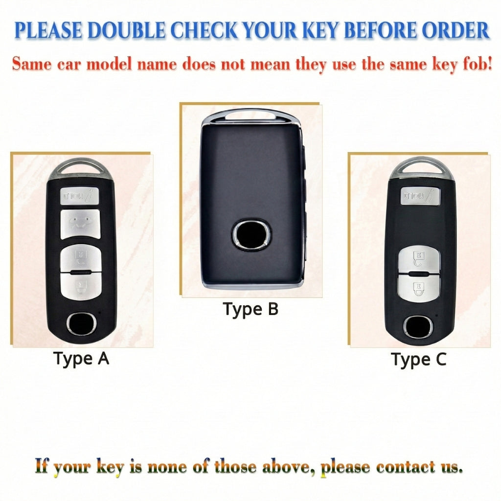 Leather Key Fob Cover for Mazda 3, Mazda 6, Mazda 8, Miata MX-5, CX-3, CX-5, CX-7 & CX-9 – Personalized Handmade – NorthCrafts | NorthCrafts