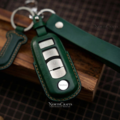 Leather Key Fob Cover for Mazda 3, Mazda 6, MX-5, CX-3, CX-5, CX-7, CX-9 & Scion iA – Personalized Handmade – NorthCrafts | NorthCrafts
