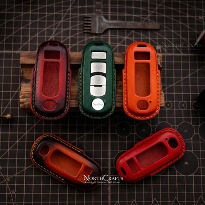 Leather Key Fob Cover for Mazda 3, Mazda 6, MX-5, CX-3, CX-5, CX-7, CX-9 & Scion iA – Personalized Handmade – NorthCrafts | NorthCrafts