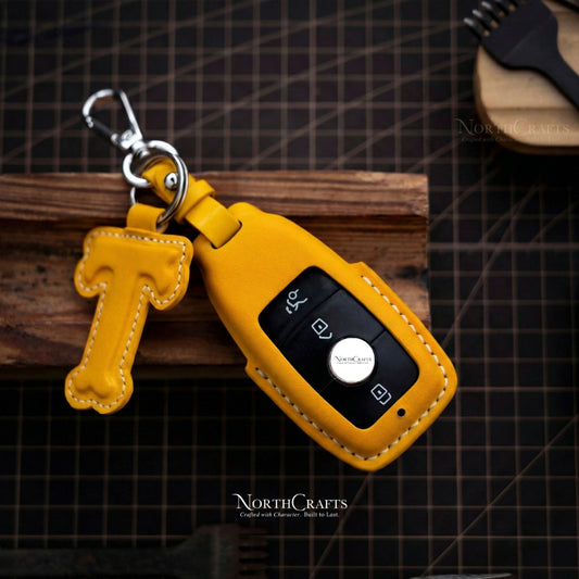 Leather Key Fob Cover for Mercedes-Benz E-Class, S-Class, A-Class, C-Class & G-Class (2017–2021) – Personalized Handmade – NorthCrafts | NorthCrafts