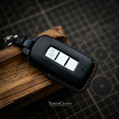 Leather Key Fob Cover with Strap & Charm for Acura MDX, CDX, NSX, RDX, TLX & TLX-L – Personalized Handmade – NorthCrafts | NorthCrafts