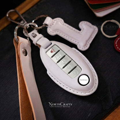 Leather Key Fob Cover for Nissan 350Z, 370Z, Altima, Armada, Cima, Cube, Frontier, Fuga, GT-R, Juke, Kicks, Lannia, Latio & Titan – Personalized Handmade – NorthCrafts | NorthCrafts