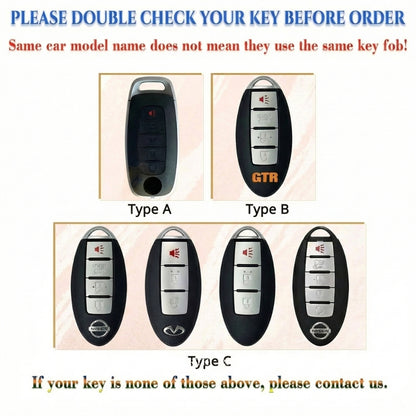 Leather Key Fob Cover for Nissan Altima, Maxima, Murano, Rogue, Sentra, 370Z & Pathfinder – Personalized Handmade – NorthCrafts | NorthCrafts
