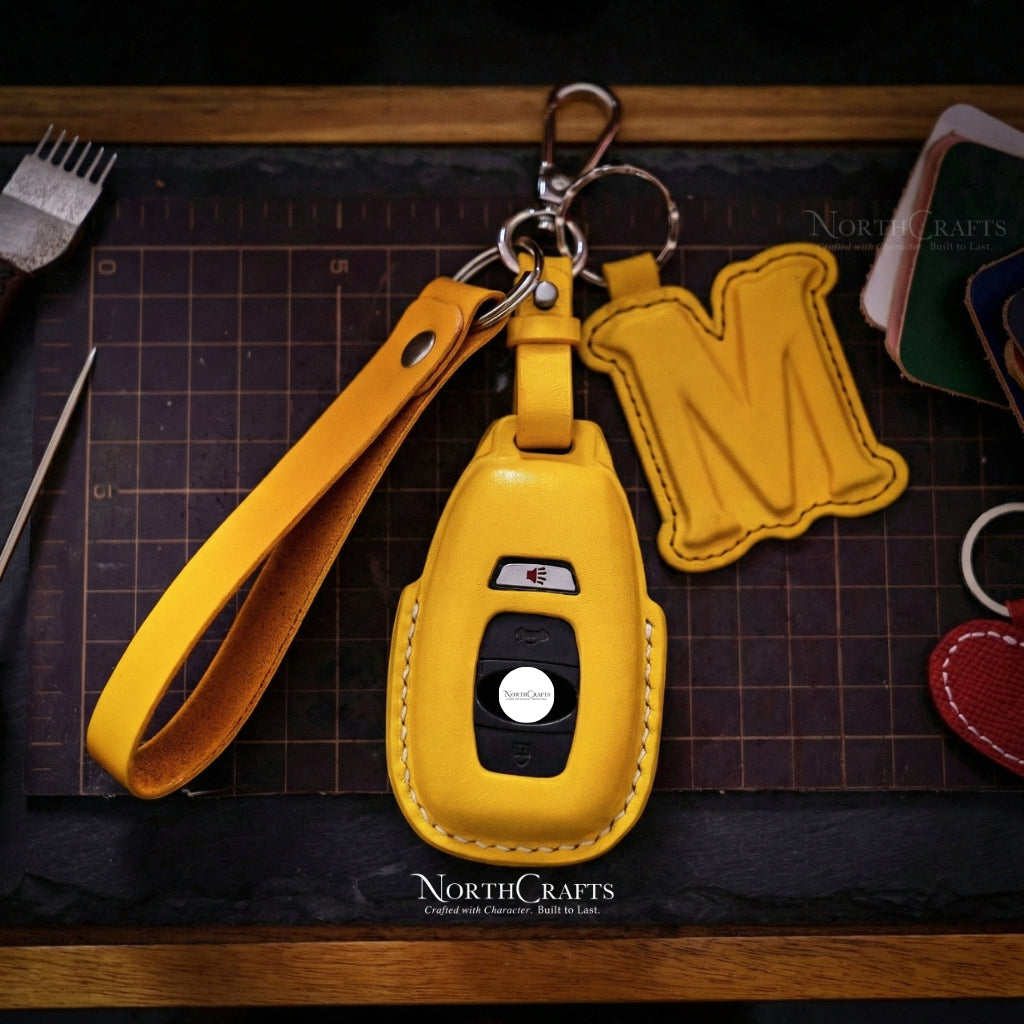Leather Key Fob Cover for Subaru Forester, Impreza, Outback, WRX, BRZ, XV Crosstrek & Ascent – Personalized Handmade – NorthCrafts | NorthCrafts