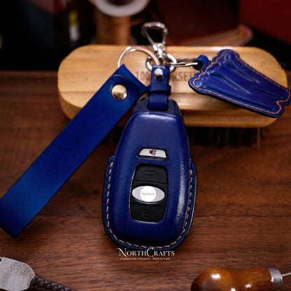 Leather Key Fob Cover for Subaru Forester, Impreza, Outback, WRX, BRZ, XV Crosstrek & Ascent – Personalized Handmade – NorthCrafts | NorthCrafts