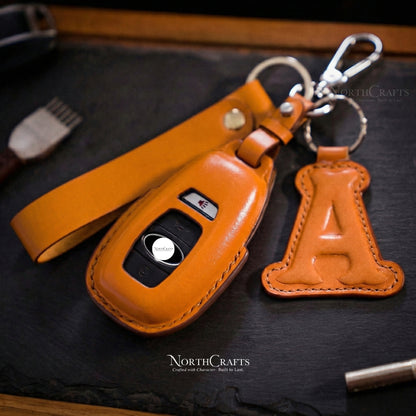 Leather Key Fob Cover for Subaru Forester, Impreza, Outback, WRX, BRZ, XV Crosstrek & Ascent – Personalized Handmade – NorthCrafts | NorthCrafts