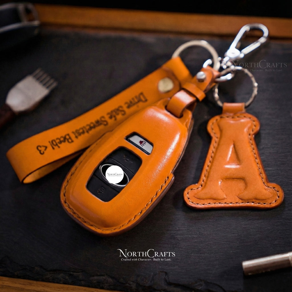 Leather Key Fob Cover for Subaru Forester, Legacy, Levorg, Impreza, Outback, Crosstrek, Ascent, STI, WRX, XV & BRZ – Personalized Handmade – NorthCrafts | NorthCrafts