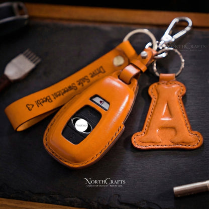 Leather Key Fob Cover for Subaru Forester Impreza Outback WRX BRZ XV Legacy Levorg Crosstrek Ascent | NorthCrafts