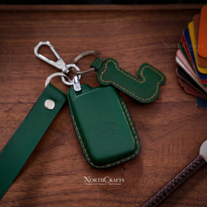 Leather Key Fob Cover for Toyota RAV4 Camry Corolla Highlander | NorthCrafts