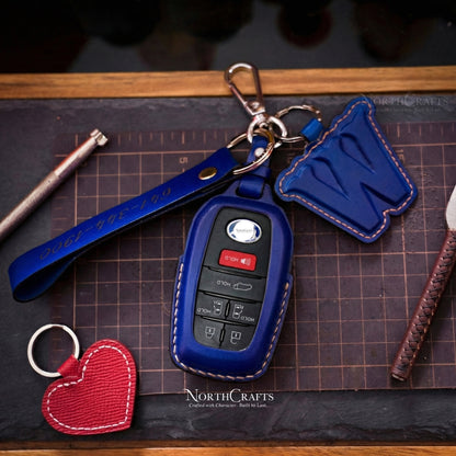 Leather Key Fob Cover for Toyota Camry, Highlander, Avalon, Crown, Land Cruiser Prado & Corolla – Personalized Handmade – NorthCrafts | NorthCrafts