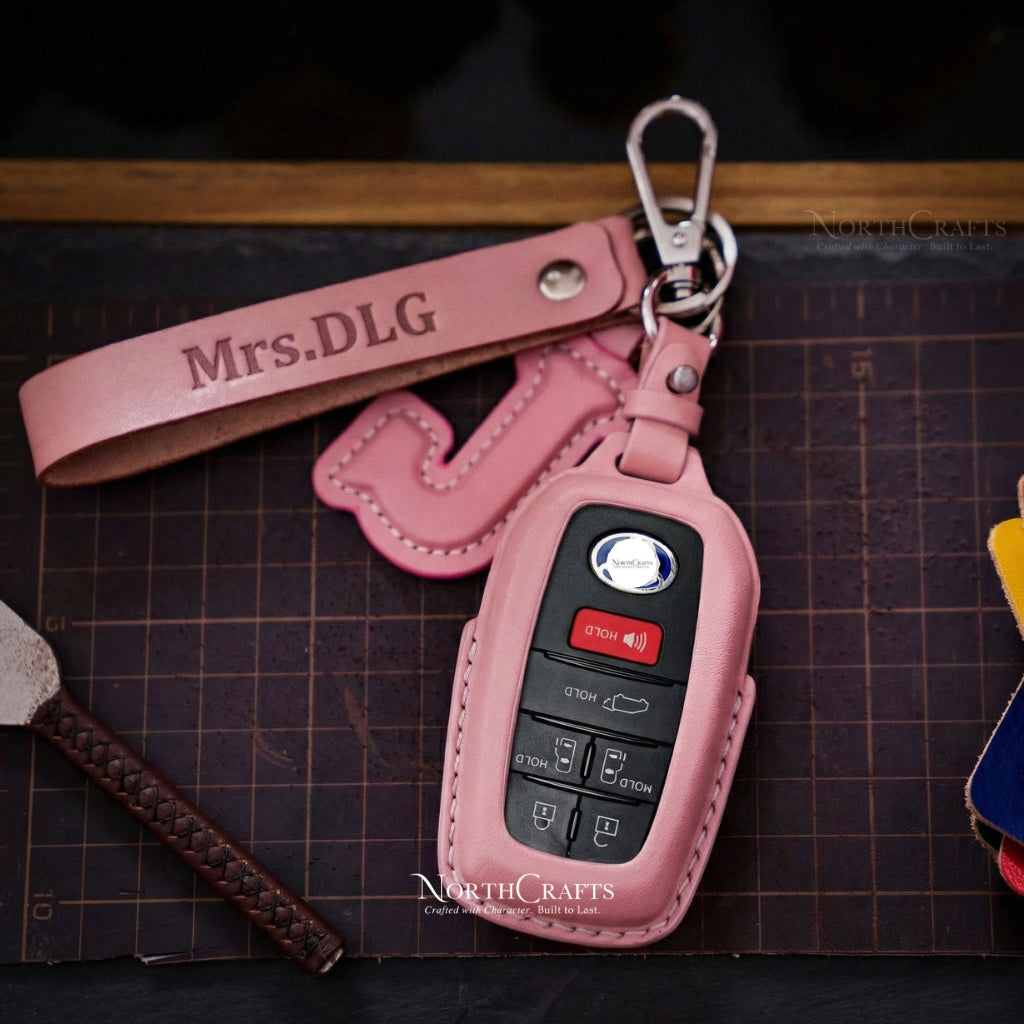 Leather Key Fob Cover for Toyota Camry, Highlander, Avalon, Crown, Land Cruiser Prado & Corolla – Personalized Handmade – NorthCrafts | NorthCrafts