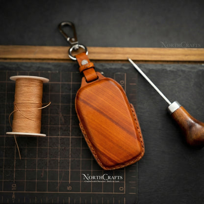 Leather Key Fob Cover for Toyota Camry, Highlander, Avalon, Crown, Land Cruiser Prado & Corolla – Personalized Handmade – NorthCrafts | NorthCrafts