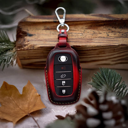 Leather Key Fob Cover for Toyota Camry, Highlander, Avalon, Crown, Land Cruiser Prado & Corolla – Personalized Handmade – NorthCrafts | NorthCrafts