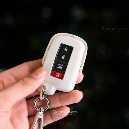 Leather Key Fob Cover for Toyota Sequoia, 4Runner, Tacoma, Tundra, RAV4, Camry, Avalon & Corolla – Personalized Handmade – NorthCrafts | NorthCrafts